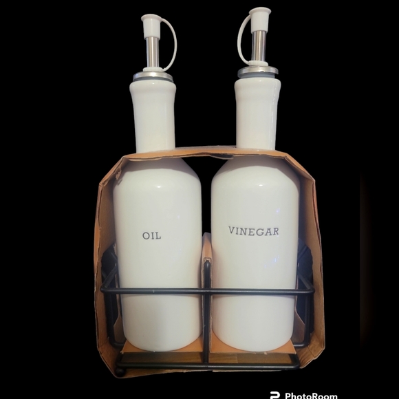 Oil and Vinegar serving bottles ceramic - Picture 1 of 1